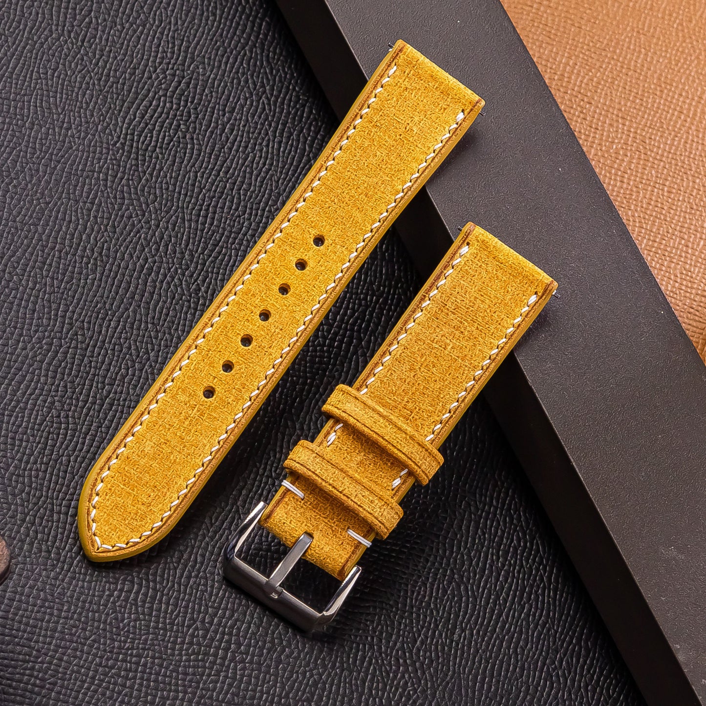 Babele Brown Leather Watch Strap: Italian Vegetable-Tanned Band