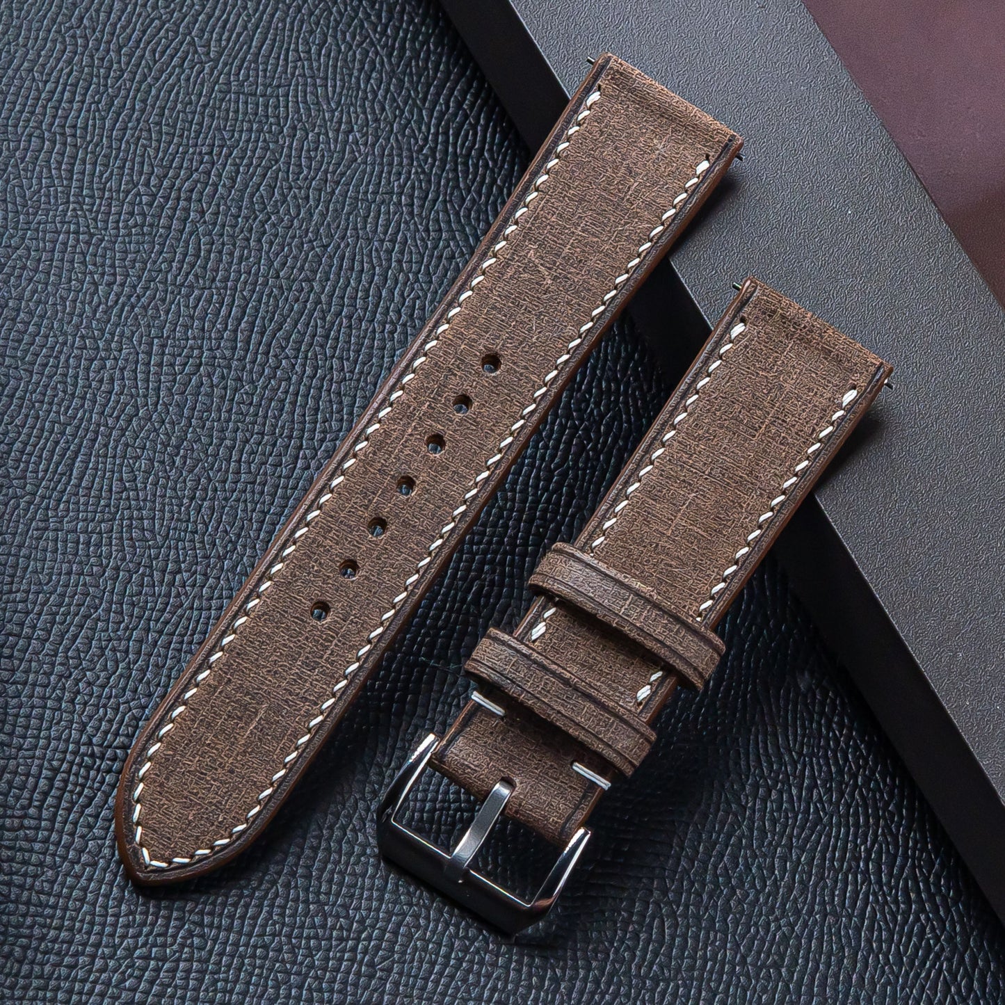 Babele Brown Leather Watch Strap: Italian Vegetable-Tanned Band