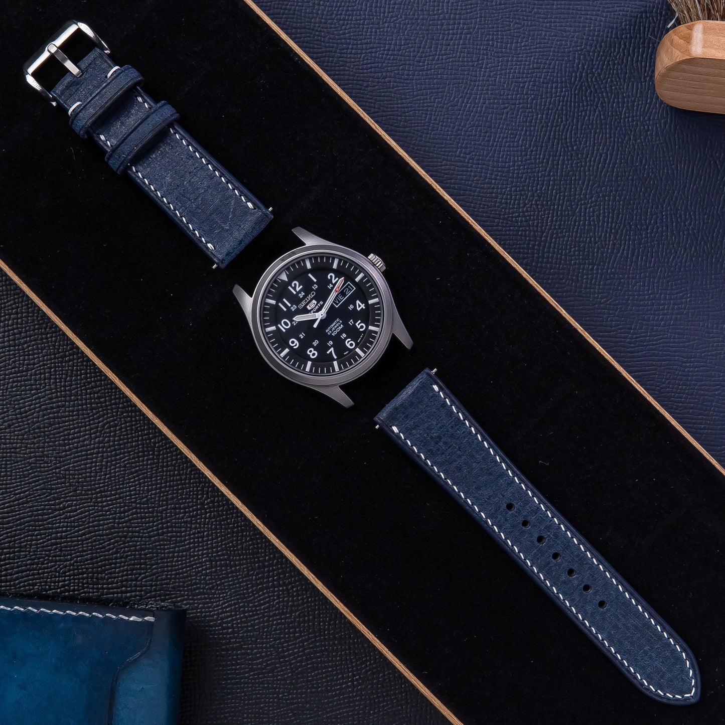 Babele Brown Leather Watch Strap: Italian Vegetable-Tanned Band