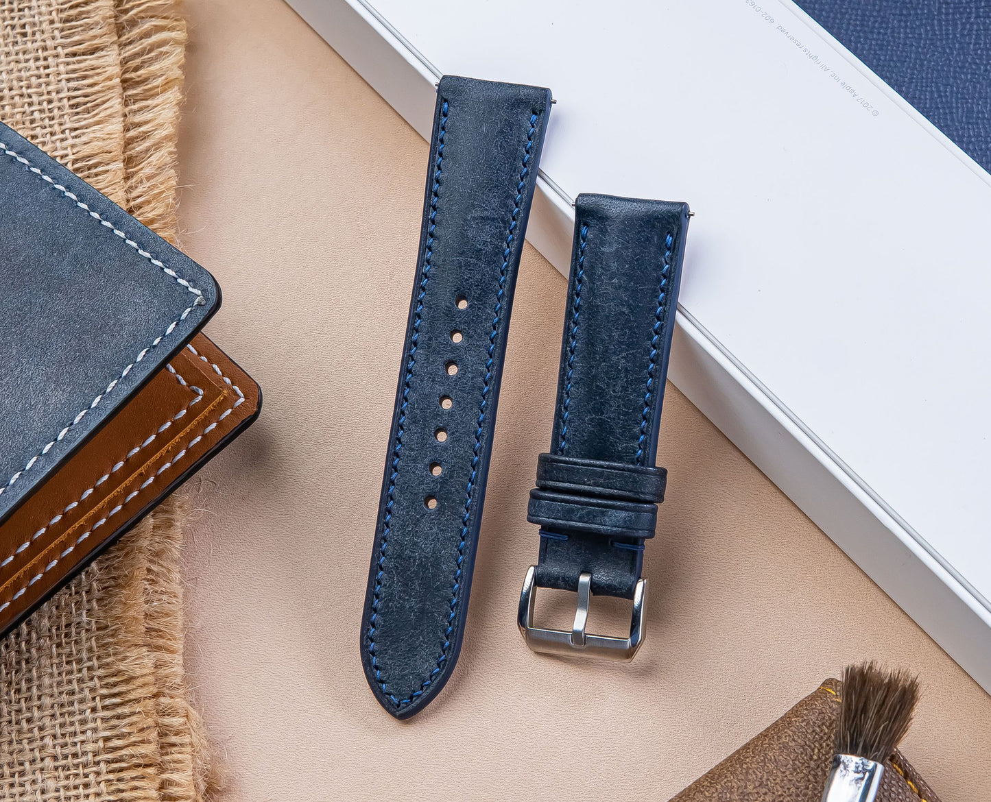 Leather Pueblo Watch Strap,Watch Band 18mm 19mm 20mm 21mm 22mm 23mm 24mm Gray Replacement Strap For Men's Watch