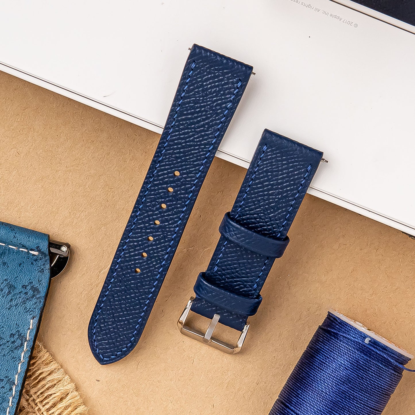 Epsom Leather Watch Strap: Handmade Custom Band