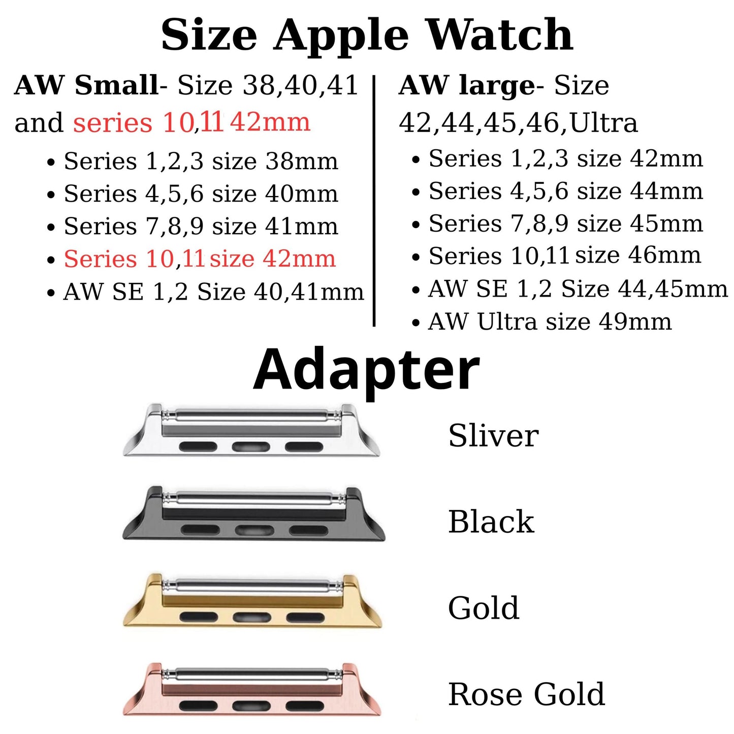 Handmade Black and Orang Swift Leather Apple Watch Band: Veg Tan, Classic Style