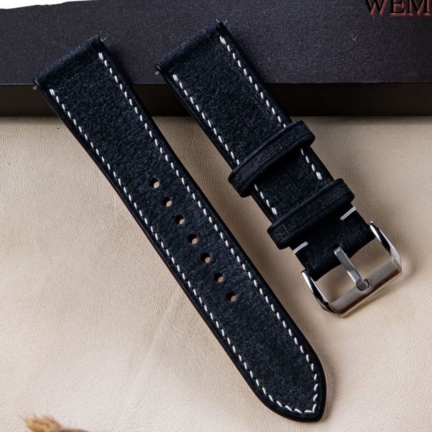 Babele Brown Leather Watch Strap: Italian Vegetable-Tanned Band