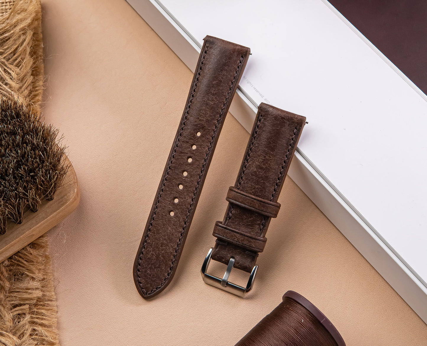 Leather Pueblo Watch Strap,Watch Band 18mm 19mm 20mm 21mm 22mm 23mm 24mm Gray Replacement Strap For Men's Watch