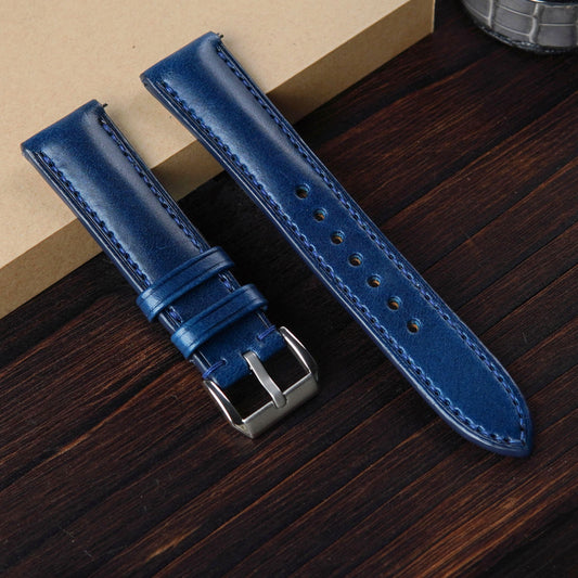 Handmade Buttero Leather Watch Strap:  Apple Watch Band