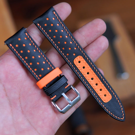 Leather Watch Strap: Swift Calfskin Band with Quick Release
