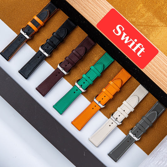 Handmade Leather watch strap : Swift Calfskin Strap