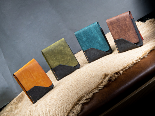 Pueblo Leather Bifold Wallet: Slim Minimalist Design