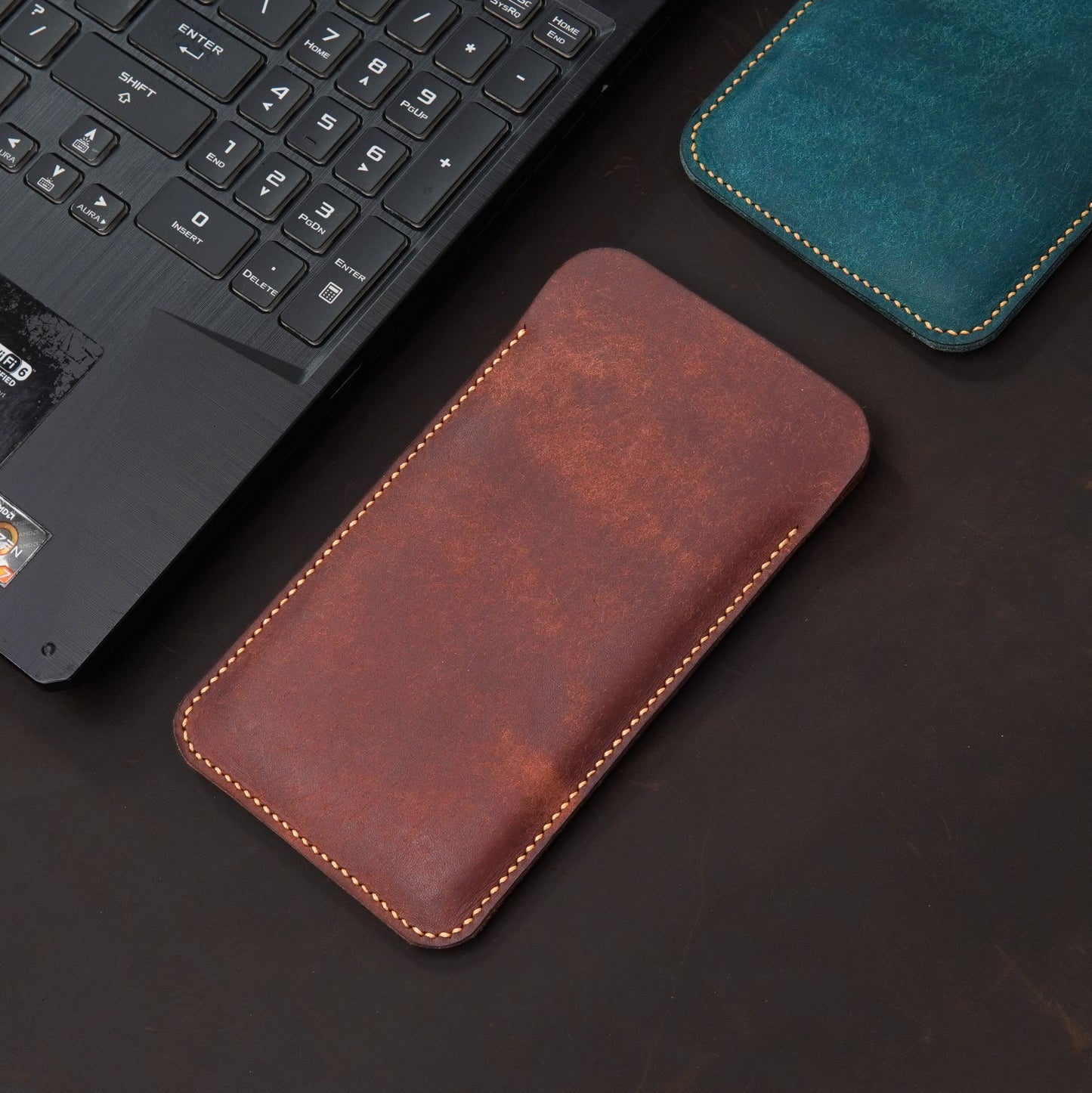 Leather iPhone case sleeve wallet/ iPhone 17 16 15 14 13 12 11 Pro Max sleeve / iPhone Air case sleeve wallet Pueblo