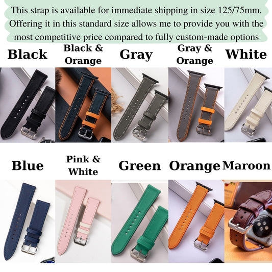 Handmade Leather watch strap : Swift Calfskin Strap