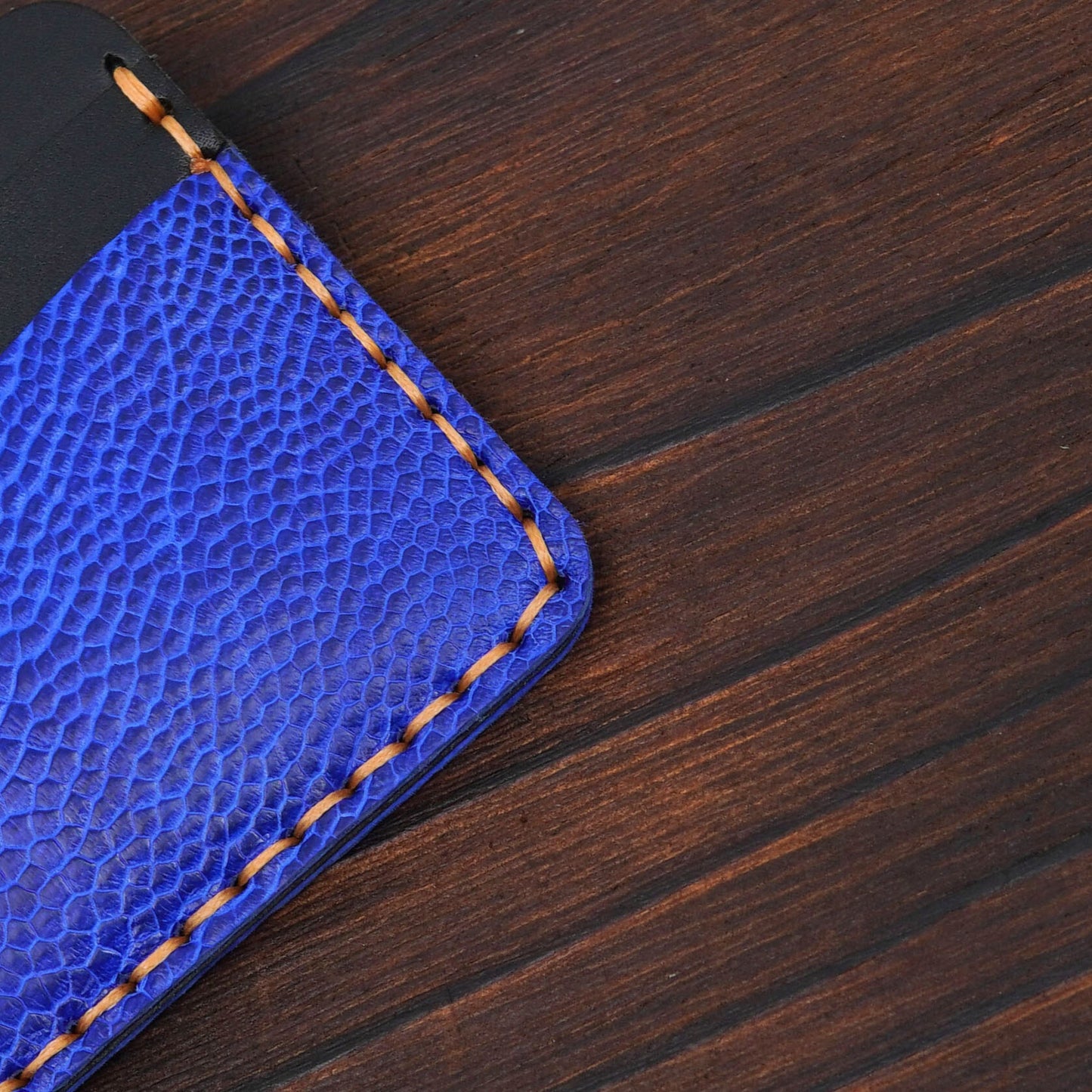 Ostrich Leg Leather Card Holder: Handmade Slim Wallet,Ostrich Leather Card Holder,Slim Minimalist Wallet