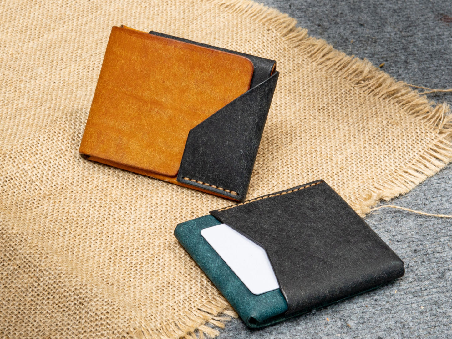 Pueblo Leather Bifold Wallet: Slim Minimalist Design