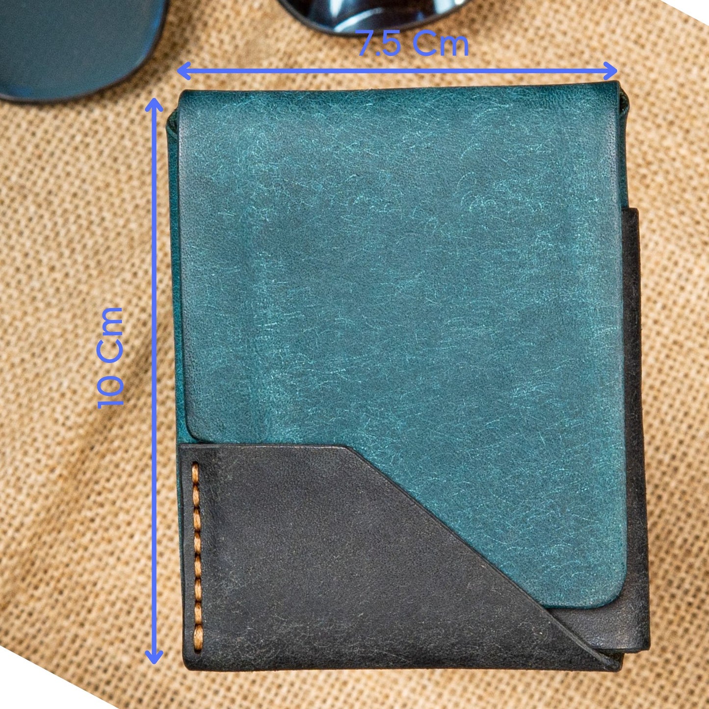 Pueblo Leather Bifold Wallet: Slim Minimalist Design