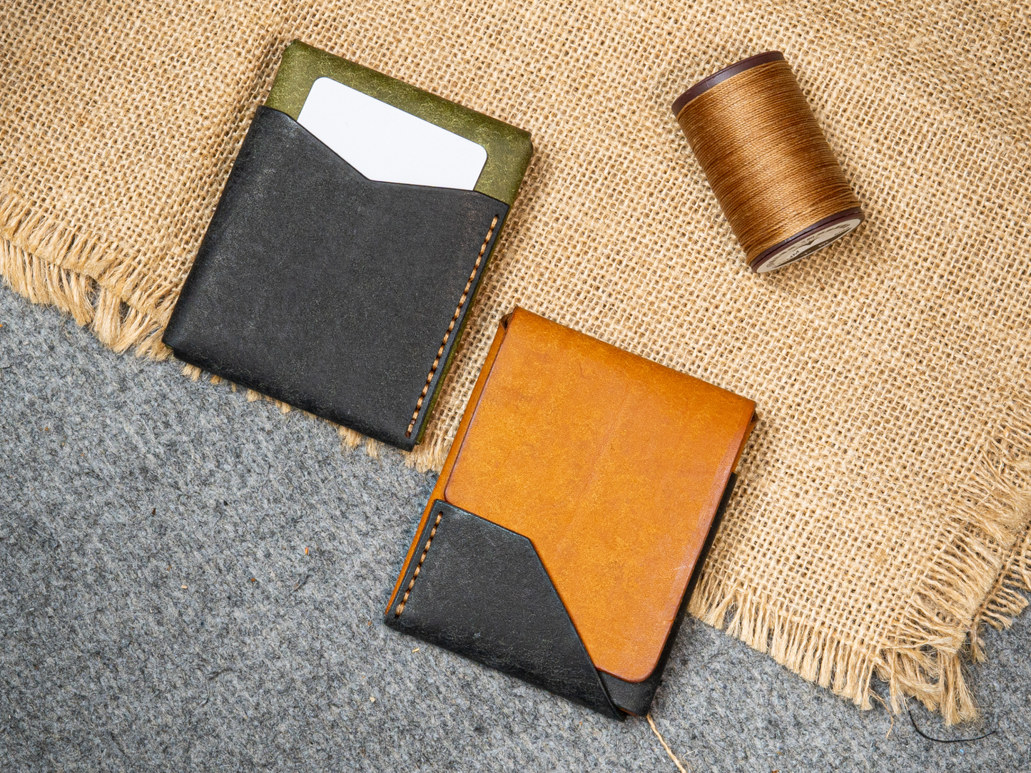 Pueblo Leather Bifold Wallet: Slim Minimalist Design