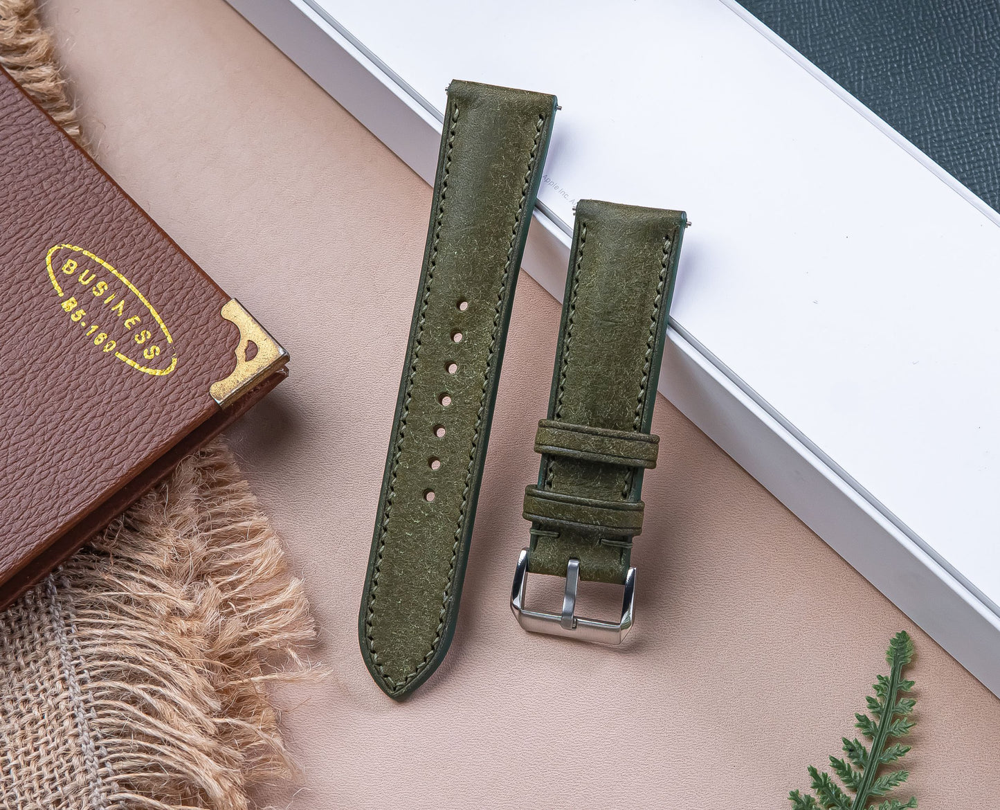 Leather Pueblo Watch Strap,Watch Band 18mm 19mm 20mm 21mm 22mm 23mm 24mm Gray Replacement Strap For Men's Watch