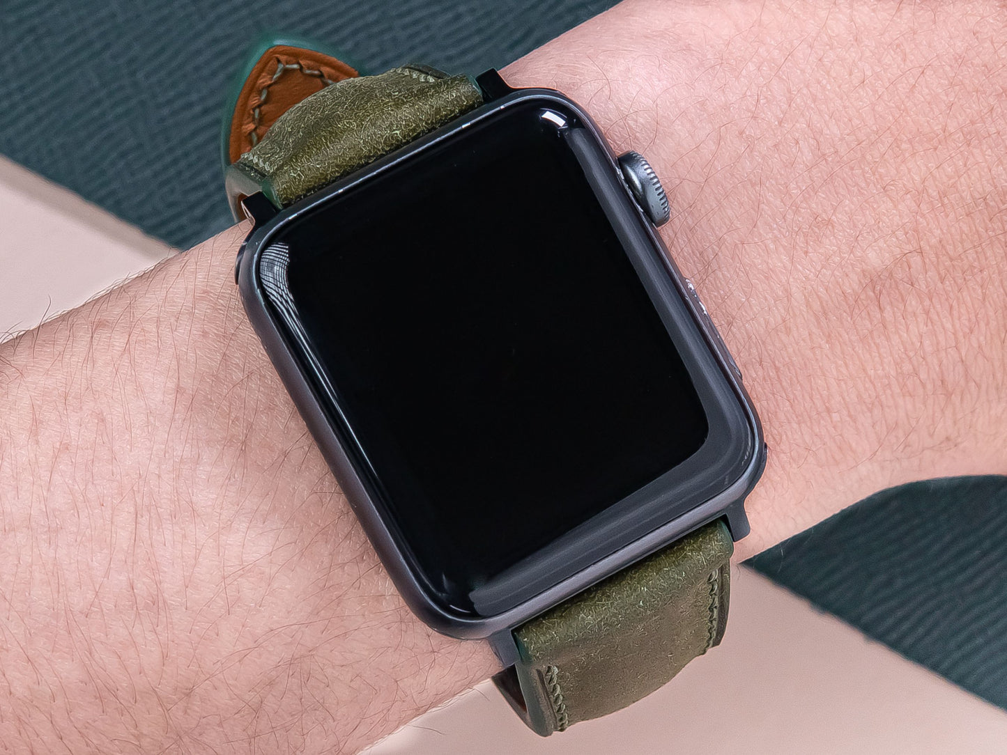 Leather Pueblo Watch Strap,Watch Band  Replacement Strap For Men's Apple Watch